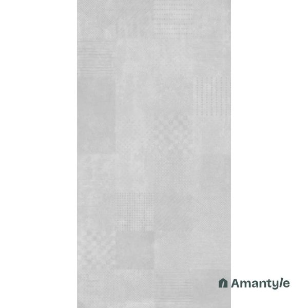 Grey Vitrified Concrete & Grey Wall & Floor Tile Code 100801 (600x1200 mm, Color Body) - Image 3