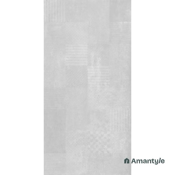 Grey Vitrified Concrete & Grey Wall & Floor Tile Code 100801 (600x1200 mm, Color Body) - Image 2