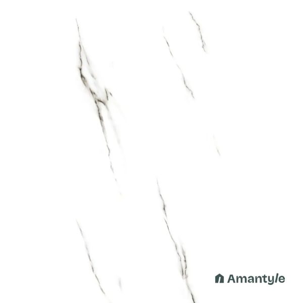 White Vitrified Marble Design Wall & Floor Tile Code 110017 (600x1200 mm, Polished)
