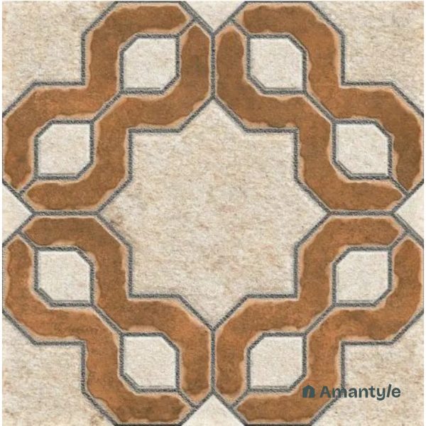 Cream Vitrified  Moroccan  Floor Tile Code 120002 (300x300 mm, Matt)