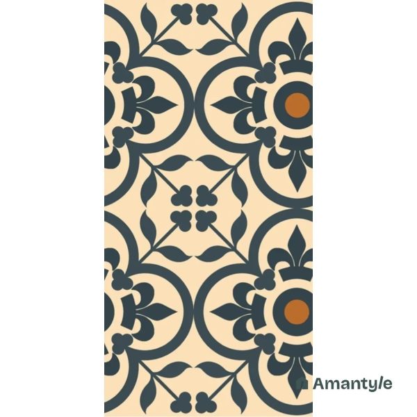 Beige Vitrified Moroccan  Wall & Floor Tile Code 140042 (600x600 mm, Matt)
