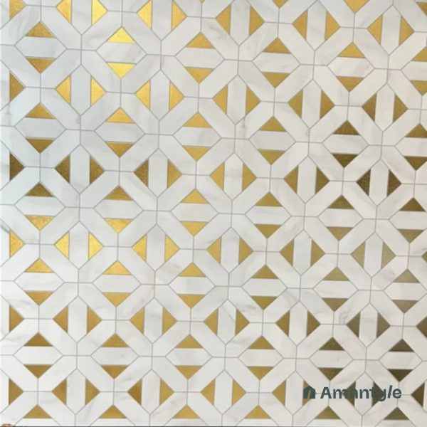 White Vitrified Decor & Highlighter Wall & Floor Tile Code 220046 (600x600 mm, Matt)