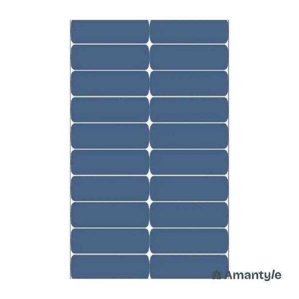 Blue Ceramic Subway Wall Tile Code 230040 (300x600 mm, Polished)