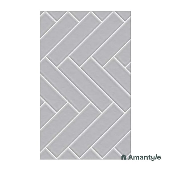 Grey Ceramic Subway Wall Tile Code 230045 (300x600 mm, Matt)