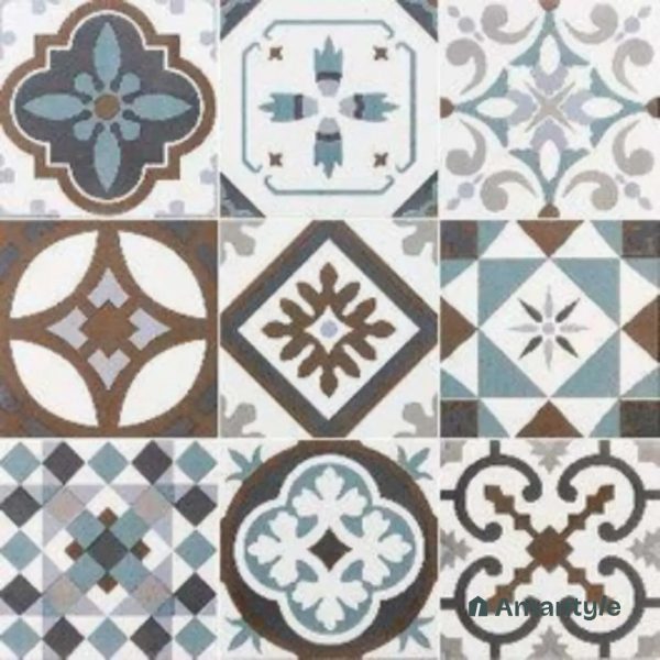 Cream 3rd Fire Moroccan Wall & Floor Tile Code 250010 (200x200 mm, Matt)