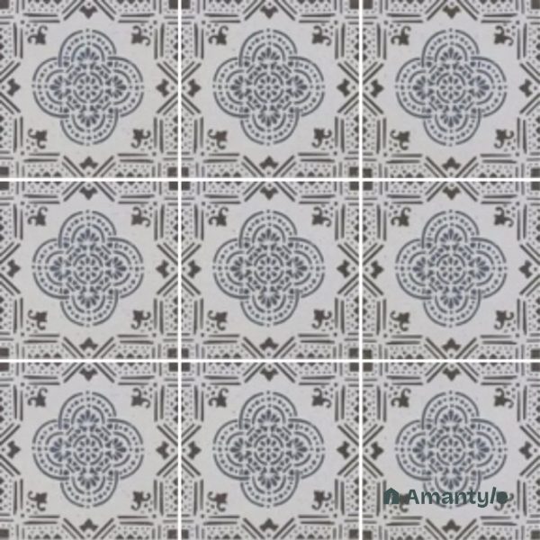 Multicolor 3rd Fire Moroccan Wall & Floor Tile Code 250032 (200x200 mm, Matt)