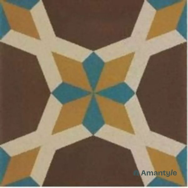 Multicolor 3rd Fire Moroccan Wall & Floor Tile Code 250093 (300x300 mm, Matt)