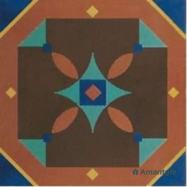 Multicolor 3rd Fire Moroccan Wall & Floor Tile Code 250105 (300x300 mm, Matt)