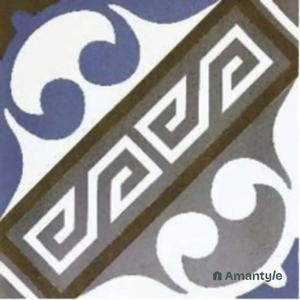 Multicolor 3rd Fire Moroccan Wall & Floor Tile Code 250106 (300x300 mm, Matt)