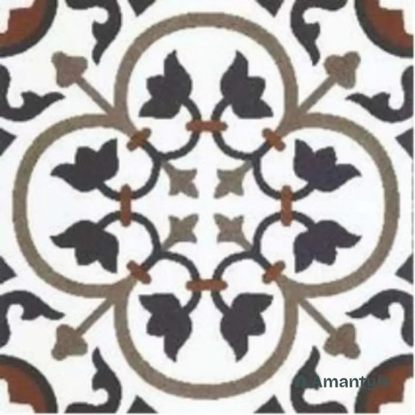 White 3rd Fire Moroccan Wall & Floor Tile Code 250108 (300x300 mm, Matt)