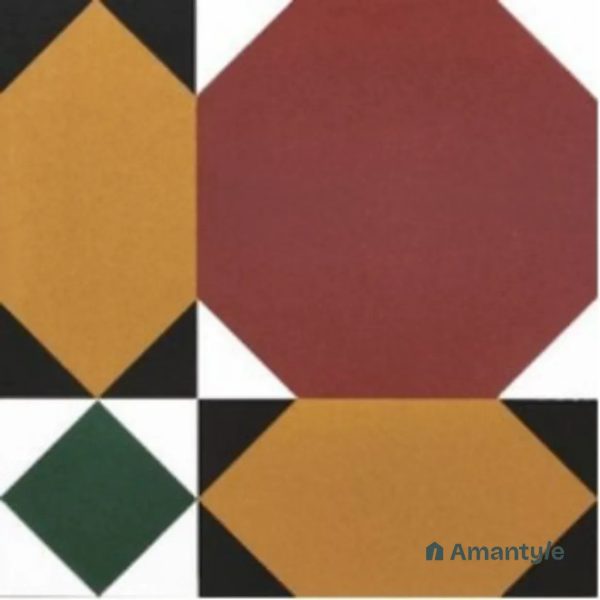 Multicolor 3rd Fire Moroccan Wall & Floor Tile Code 250150 (300x300 mm, Matt)