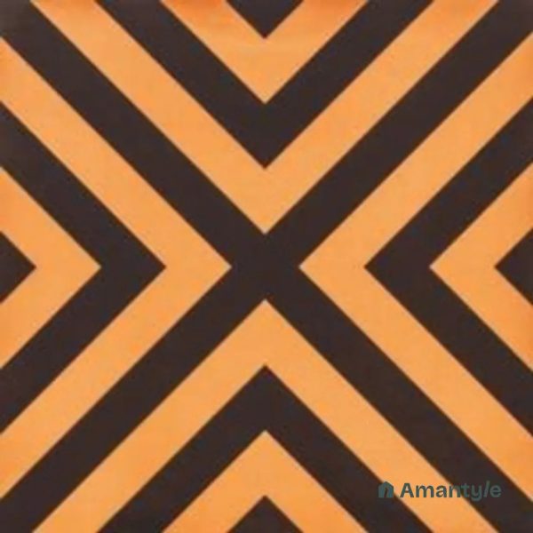 Orange 3rd Fire Moroccan Wall & Floor Tile Code 250230 (600x600 mm, Matt)