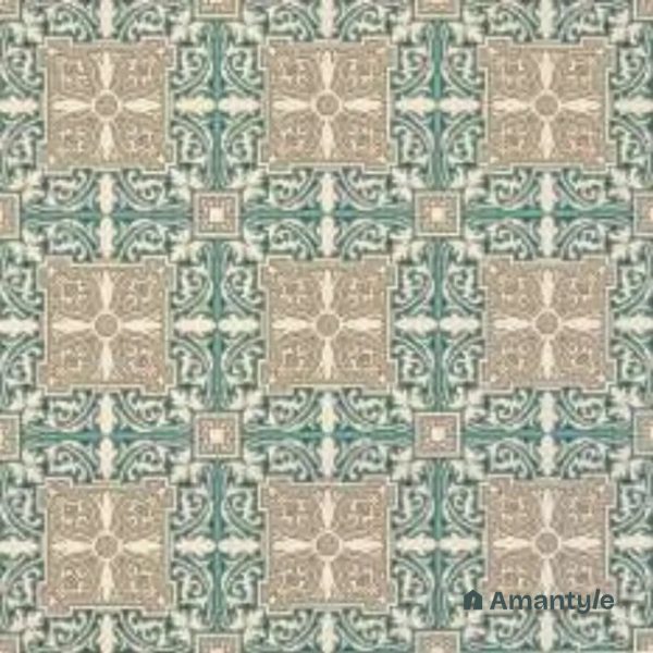 Green 3rd Fire Moroccan Wall & Floor Tile Code 250238 (600x600 mm, Matt)