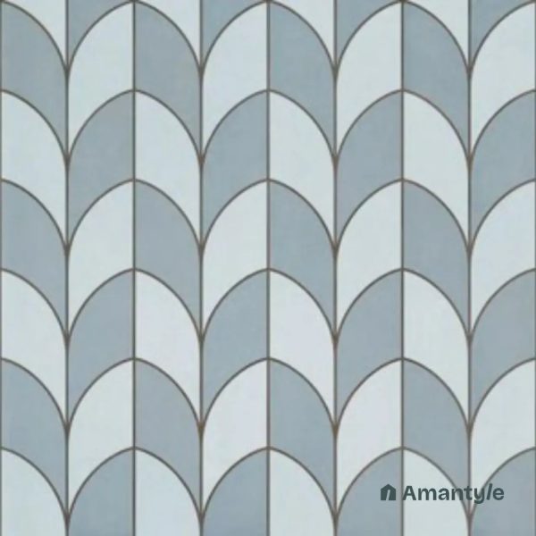 Blue 3rd Fire Moroccan Wall & Floor Tile Code 250273 (600x600 mm, Matt)