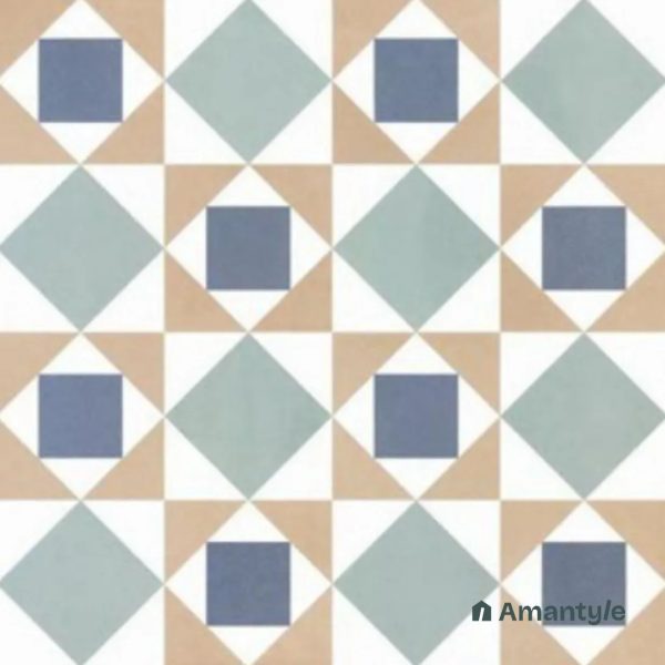 Multicolor 3rd Fire Moroccan Wall & Floor Tile Code 250277 (600x600 mm, Matt)