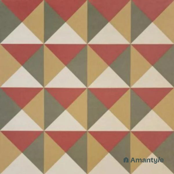 Multicolor 3rd Fire Moroccan Wall & Floor Tile Code 250291 (600x600 mm, Matt)