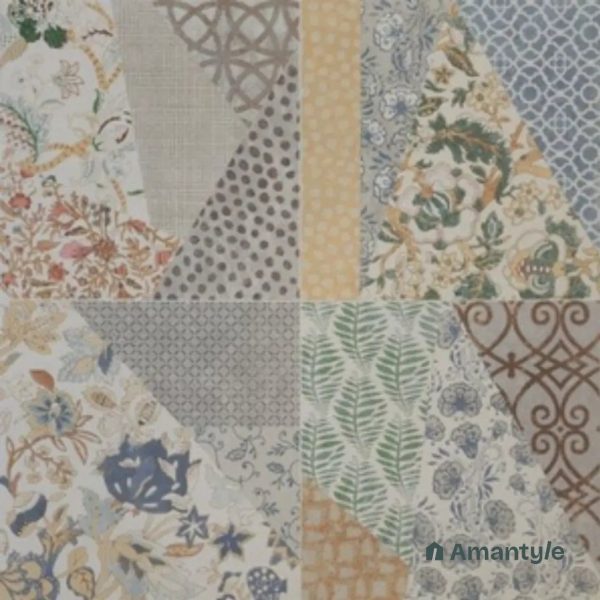 Multicolor 3rd Fire Moroccan Wall & Floor Tile Code 250297 (600x600 mm, Matt)